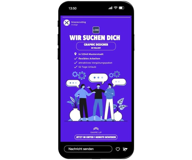 So könnte Deine Social-Media-Jobanzeige aussehen